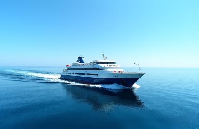 MS Baltic Explorer ferry sailing on a calm sea